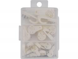 fali akasztó klt. képekhez, 16db, méretek:  8db×22mm, 5db×30mm, 3db×40mm