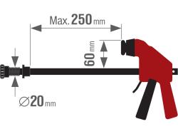 függőleges asztalos gyorsszorító a  4759990 munkapadhoz, 0-250 mm