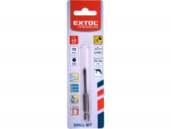 fúró üvegre, kerámiára és csempére, 4 élü, keményfém lapkás; 4×70mm, 1/4" hatszög befogás