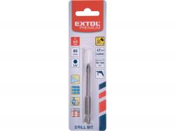 fúró üvegre, kerámiára és csempére,  4 élü, keményfém lapkás; 6×80mm, 1/4" hatszög befogás