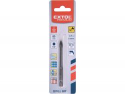 fúró üvegre, kerámiára és csempére,  4 élü, keményfém lapkás; 8×85mm, 1/4" hatszög befogás