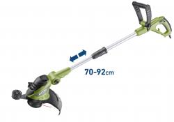 f?szegélynyíró gép elektromos 550W, teleszkópos nyél: 70-92 cm, 30cm átmér?, 10.000 ford/perc, papír doboz