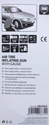 gumiabroncs fúvató pisztoly, digitális manométerrel, max.13 Bar, 1/4" töml?csatlakozó, 85-142 l/perc, 2×1,5V AAA elem