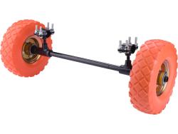 gumikerék 2 db, tengellyel a 402600, 8891590 akkus talicskához