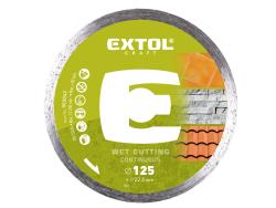 gyémántvágó csempevágáshoz (sima), vizes vágásra; 125×1,8×22,2mm, max.12.200 ford/perc