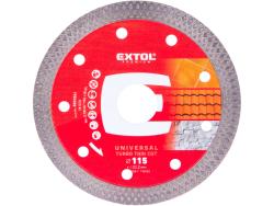 gyémántvágó, ipari korong, TURBO Thin Cut, extra vékony vágás: 1,2mm vastagság; 115×22,2mm, száraz és vizes vágásra