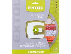 gyémántvágó szegmenses; 230×22,2×2,6mm, max.6.600 f/min