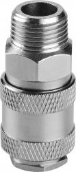 gyorscsatlakozó-hüvely, küls? menettel, 1/2", nikkelezett réz, bliszteren