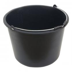 habarcsos vödör; 20 liter, fekete, m?anyag