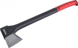 hasító fejsze, ékes, nylon nyél 950 g, 450 mm hosszú hajlított nyél, TPR gumis markolat