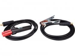 hegeszt? kábelpár, földel?kábel csipesszel + munkakábel elektródafogóval, 160A, 5m, 25mm2, csatlakozó: 10-25