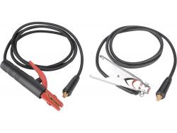 hegeszt? kábelpár, földel?kábel csipesszel + munkakábel elektródafogóval, 120A, 3m, 16mm2, csatlakozó: 10-25