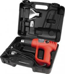 h?légfúvó, 2000W két fokozatú, 1000W/2000W, 50-450/90-650°C, 250/500 L/perc, kofferban, tartozékokkal