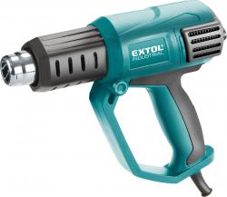 h?légfúvó, 2000W két fokozatú, 1000W/2000W, 50/650°C, 250/500 L/perc, kofferban, tartozékokkal
