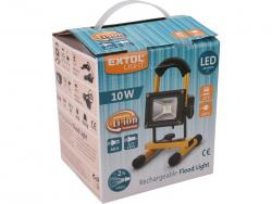 hordozható LED lámpa (reflektor), 10W, 800 lm; IP65, Li-ion akkus tölthet?
