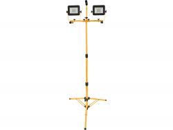 hordozható LED lámpa, 2×30 W, reflektor; 2×2700 Lm, teleszkópos állvánnyal, 230V/50Hz
