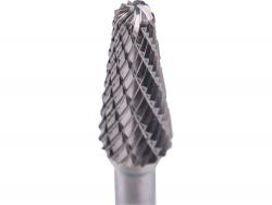 keményfém turbómaró (rotormaró), kúpos, kerek orrú, átmér? 10×25mm/szár 6mm, keresztfogazás