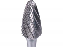 keményfém turbómaró (rotormaró), íves, kerek orrú, átmér? 12×25mm/szár 6mm, keresztfogazás