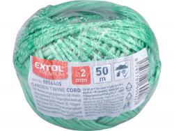 kerti kötöző zsineg, sodrott, zöld, 2mm×50m, PP