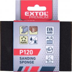 kézi csiszolóblokk, (stekli, csiszolószivacs) 100×70×25mm, P120, kemény, EVA