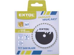 körfűrészlap, keményfémlapkás, 115×22,2mm (tengely átm), T36; 2,2 mm lapkaszélesség, max. 11.000 ford/perc