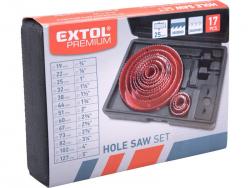 körkivágó klt., 17 db-os, (19-22-25-32-38-44-51- 60-67-73-82-102-127mm) m?anyag, fa, gipszkarton