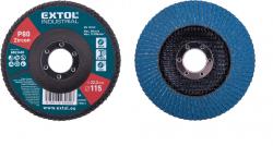 lamellás csiszoló acél, Alu, m?a. és fa munkadarabok csiszolására, 115×22mm; P60, kúpos, max.:13.200 ford./perc, EN13743