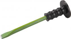 laposvés?, m?anyag kézvéd?vel; 400mm, 25 mm széles vágóél (22 mm szár), edzett, h?kezelt szénacél
