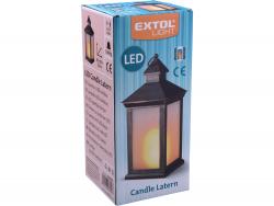 LED lámpa, dekorációs, láng hatású, sárga fény?, elem nélkül