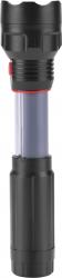 LED lámpa, 3W XPE+3 W COB, 100Lm+150Lm;teleszkópos, 3 funkció (teljes/fél fényer?, villogás), m?anyag ház, elem nélkül