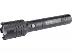 LED lámpa, 60 W COB LED; 4000 Lm, ALU ház, zoom, USB újratölthet? Li-ion akkus, 4000 mAh, Power Bank funkció