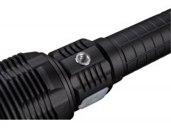 LED lámpa, 60 W COB LED; 8000 Lm, ALU ház, zoom, USB újratölthet? Li-ion akkus, 5000 mAh, Power Bank funkció