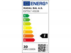 LED lámpa, falra szerelhet? reflektor, 30W; 3200 Lm, IP65, 230V/50Hz, 1 kg