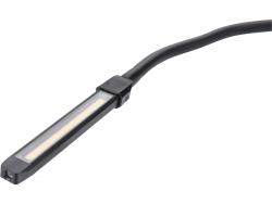 LED munkalámpa, USB tölthet?; 500 Lm, cserélhet? Li-ion akku, 2500 mAh, flexibilis szár