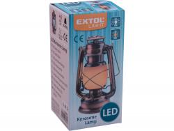LED viharlámpa ("petróleum" lámpa), dekorációs, fehér+láng hatású sárga fény?, elem nélkül