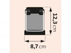 LED teleszkópos lámpa,  50 Lumen, 8 × LED,  ABS m?anyag, elem nélkül