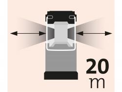 LED teleszkópos lámpa,  50 Lumen, 8 × LED,  ABS m?anyag, elem nélkül