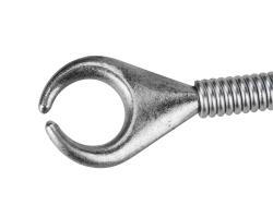 lefolyócső tisztító, 15m, 9mm átmérő,  kézi tekerővel, tisztító körömmel,  (1,9mm drótból sodorva)