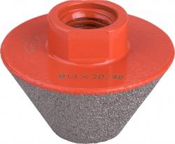 lyukmaró, csonkakúp (lyuktágító/lyukfúró/furat csiszoló) csempére, gyémánt bevonat; 48mm × M14, sarokcsiszolóra