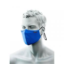 maszk, kétréteg? antimikrobiális orrnyereg borítással, 25db, royal kék