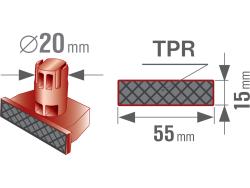 megállító ütköző (kitámasztó) klt. 4 db, 4759990 munkapadhoz