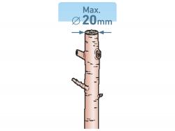 metsz?olló; 190mm, mellévágó, max. 20 mm átvágás, SK5 acél penge, m?anyag fogantyú