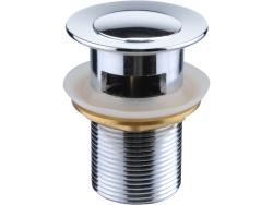 mosdókagyló kifolyó Click-Clack, króm, BALLETTO