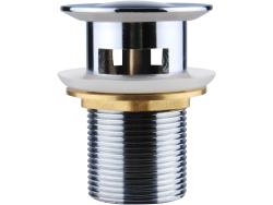 mosdókagyló kifolyó Click-Clack, króm, BALLETTO