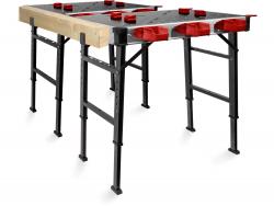 multifunkciós munkapad, állítható, összecsukható; magasság: 735 - 885 mm