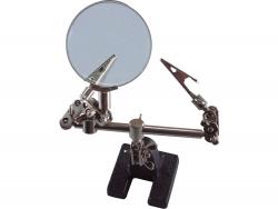 nagyító csipesszel (2db csipesz), talppal, nagyító átmér?je 60mm, 8x nagyítás