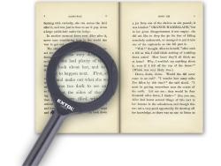 nagyító LED lámpa, kézi, 3×0,5 W COB, 80 Lm, 3× nagyítás; műanyag ház, elem nélkül, CE