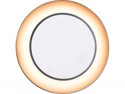 nagyító LED lámpa, asztali, Fekete, 7 W COB, 2400 Lm, 5× nagyítás; mechanikusan állítható rögzítés, USB tölt?kábel