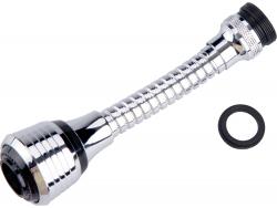 perlátor (aerator cs?rvégre), M22 bels?-/M24 küls? menetes, 7 cm flexibilis szár, BALETTO, SONATA, csaptelepekhez