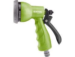 pisztoly szórófej, locsoló, ergonomikus ; műanyag 7 féle sugár, kuplung csatlakozóval